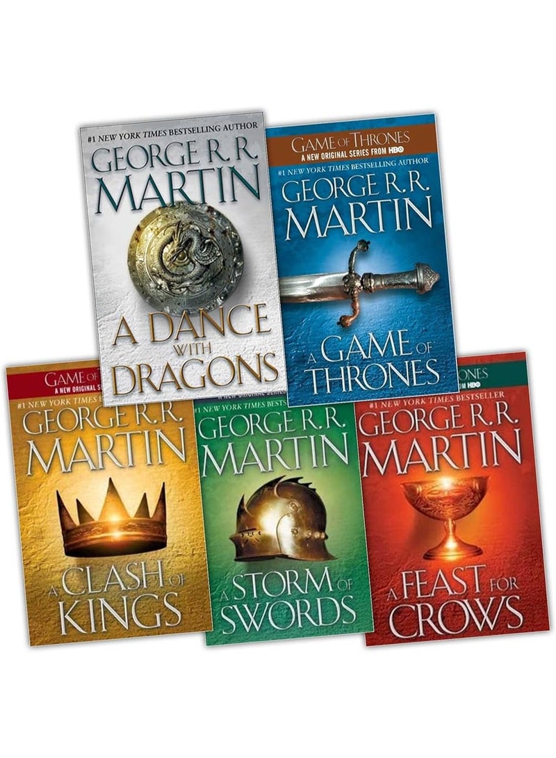 George R. R. Martin's A Game of Thrones 5-Book Boxed Set (Song of Ice and Fire Series): A Game of Thrones, A Clash of Kings, A Storm of Swords, A Feast for Crows, and A Dance with Dragons - Image 1